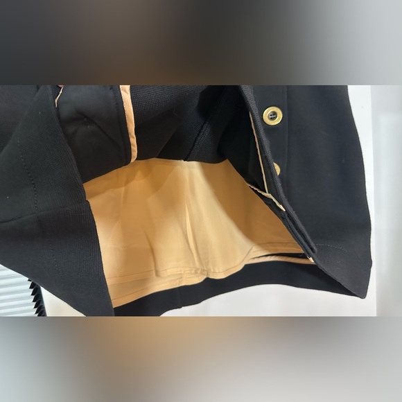 NWT Chloe Black Wool Knit Mini Skirt Gold Tone Button Detail FR 42 (US 10) - Picture 13 of 14